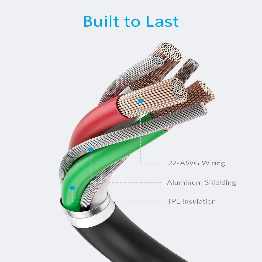 ANKER Powerline II Lightning Cable for Apple Devices 3M- Black