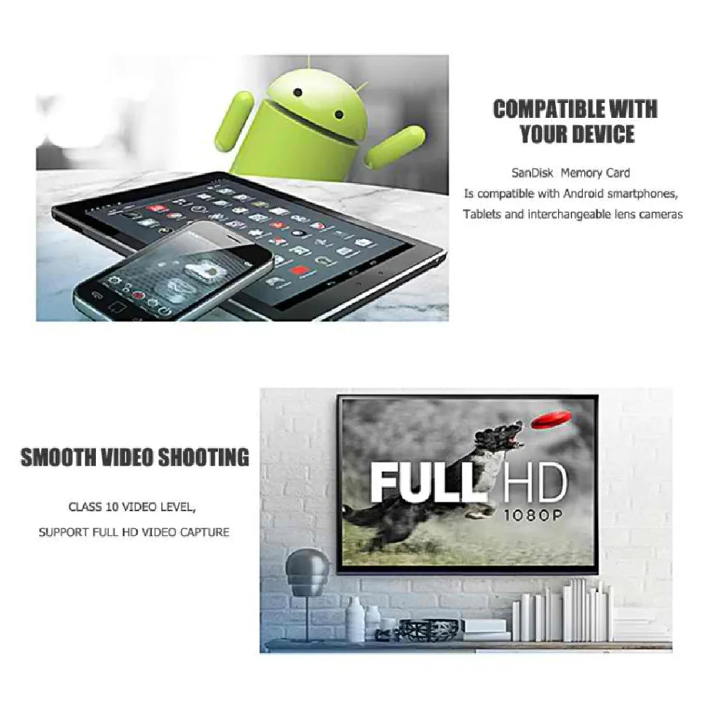 SanDisk Micro SDHC Card 16GB Class 4 with SD Adapter