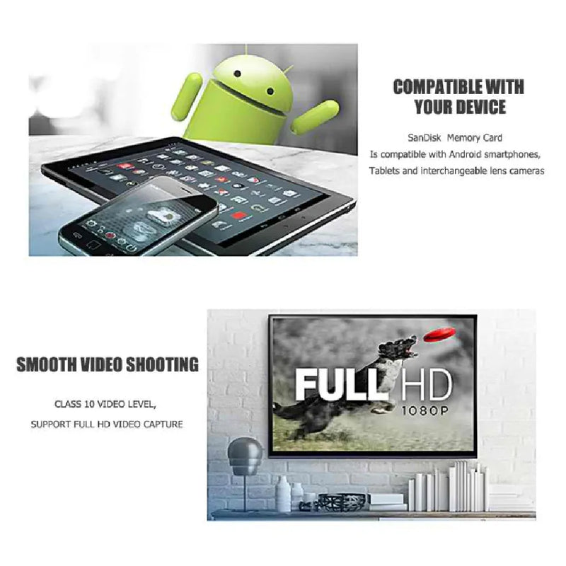 SanDisk Micro SDHC Card 16GB Class 4 with SD Adapter