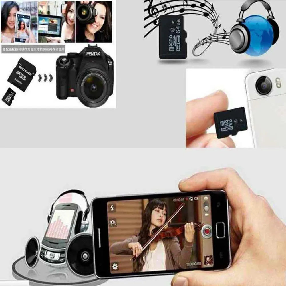 SanDisk Micro SDHC Card 16GB Class 4 with SD Adapter