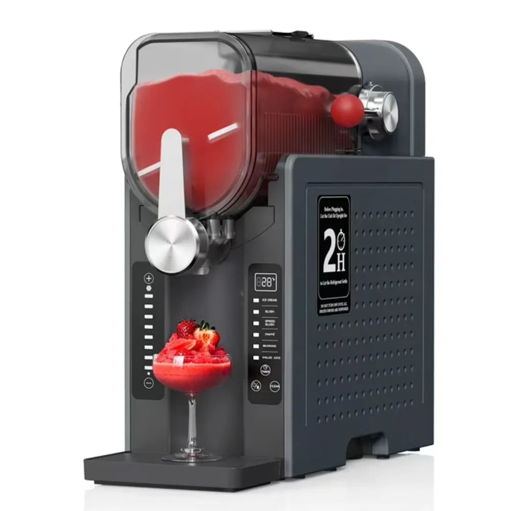 DENX Slushie Machine, 2000W Professional Frozen Drink Maker with Fast Cooling & 12-Hour Operation -DX4504