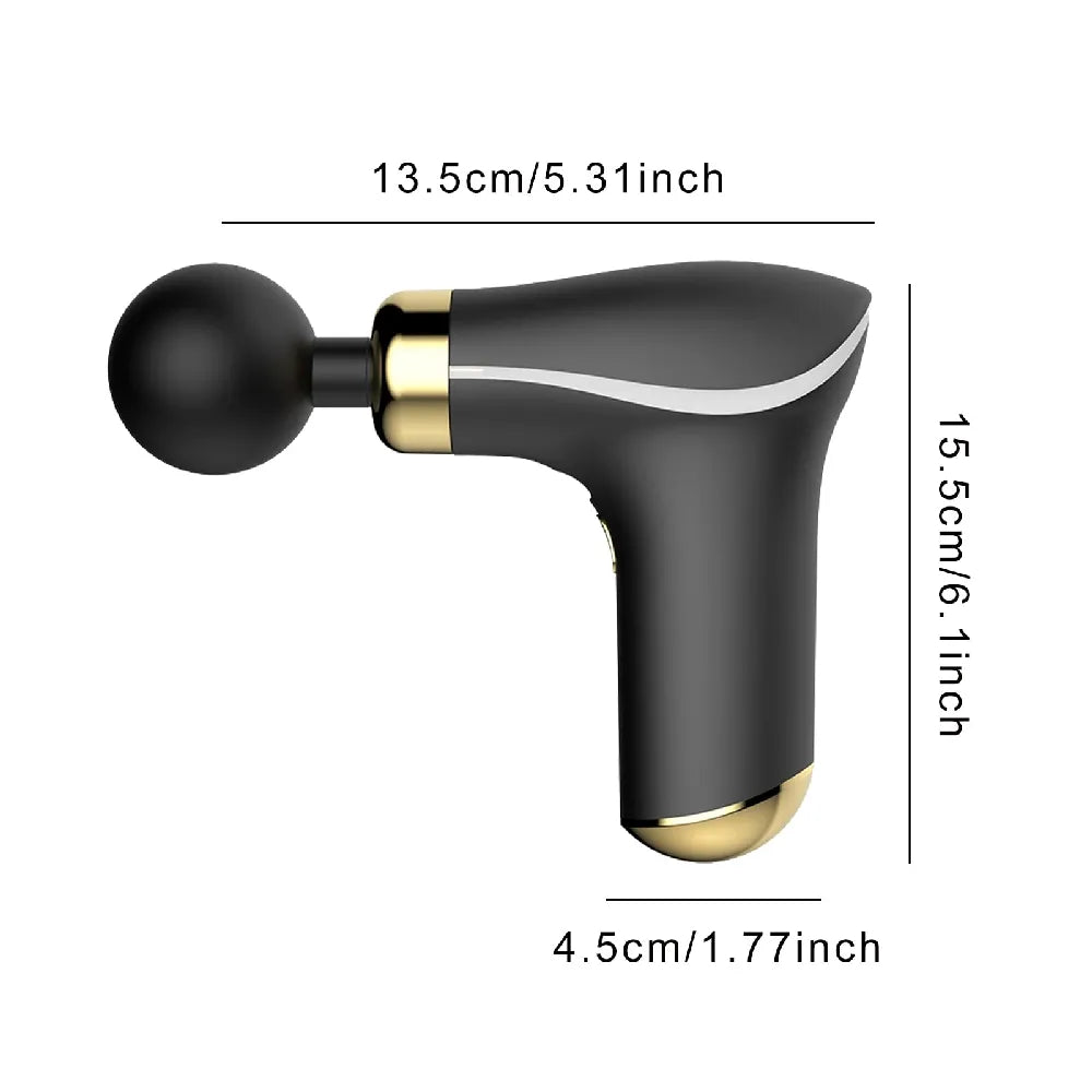 Cordless Massager Handheld Deep Tissue Long Battery Life Multiple Speed Levels 8 Attachments USB Rechargeable