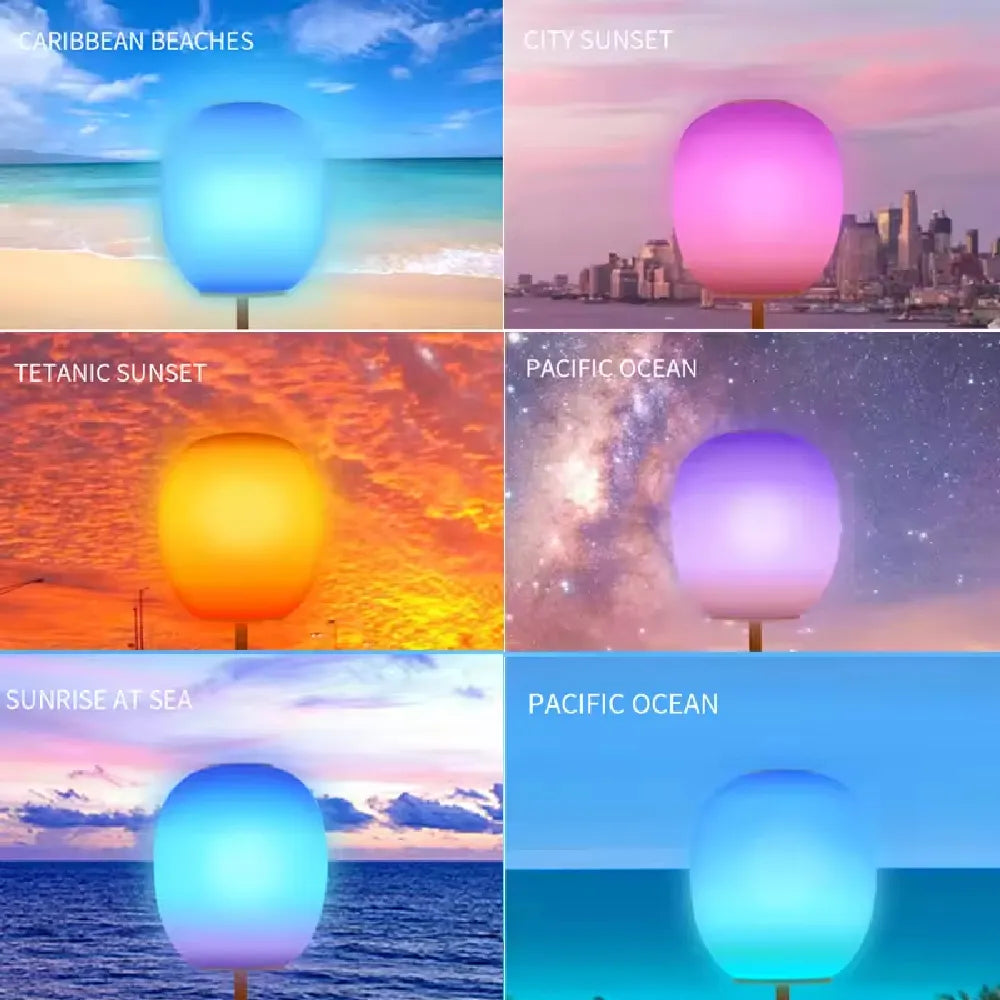 Season Atmosphere Aroma Table Lamp With 6 Seasonal Scene Type-C Rechargeable