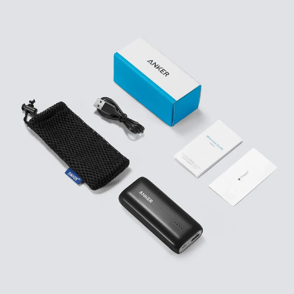 ANKER Astro E1 5200mAh External Battery USB 5V 1A - Black