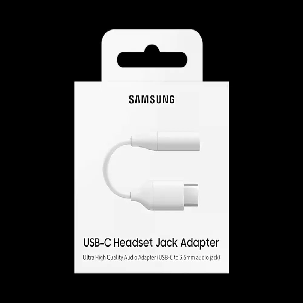 Samsung USB-C to Headset Jack Adapter 24bit/192kHz Compatible to Smartphones and Tablets – White