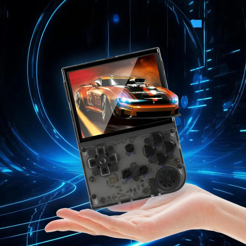RG35XX 64GB 3.5" Handheld Gaming Console, Retro Portable Game Player with Classic Controls - Black