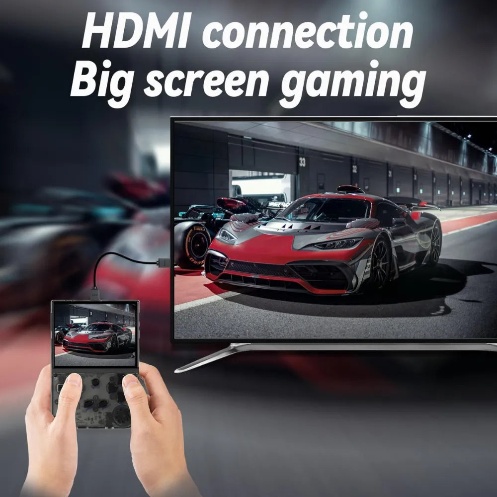 RG35XX 64GB 3.5" Handheld Gaming Console, Retro Portable Game Player with Classic Controls - Black