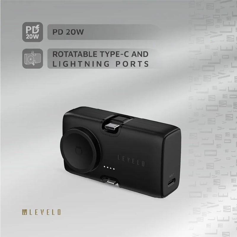 Levelo Nova Mini Portable Power Bank 5000mAh 20W Type-C Input and Output