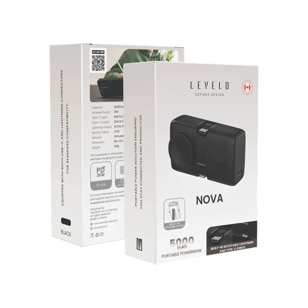 Levelo Nova Mini Portable Power Bank 5000mAh 20W Type-C Input and Output
