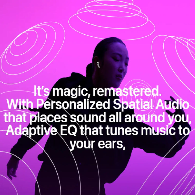 Apple AirPods (3rd Generation) Up To 30 hours With The Charging Case