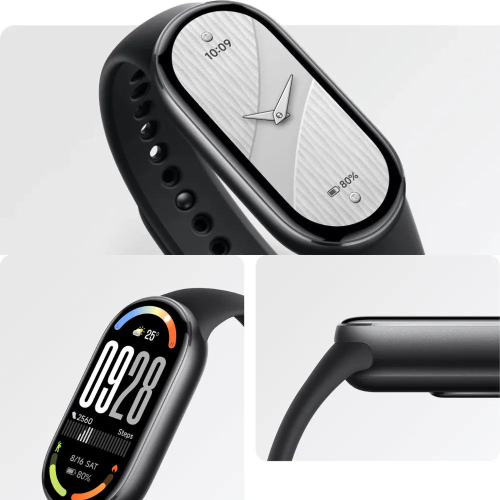 Xiaomi Smart Band 10 Fitness Tracker Compatible with Android/iOS, BT5.4, TPU Strap, 1.72'' AMOLED Display – Mate Black