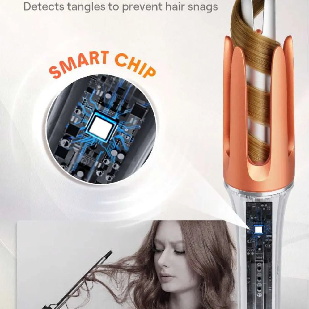 SHEGLAM It-Curl One-Touch Instant Curler with Anti-Burn Protection & GlossPro Ceramic Coating – 3 Heat Settings