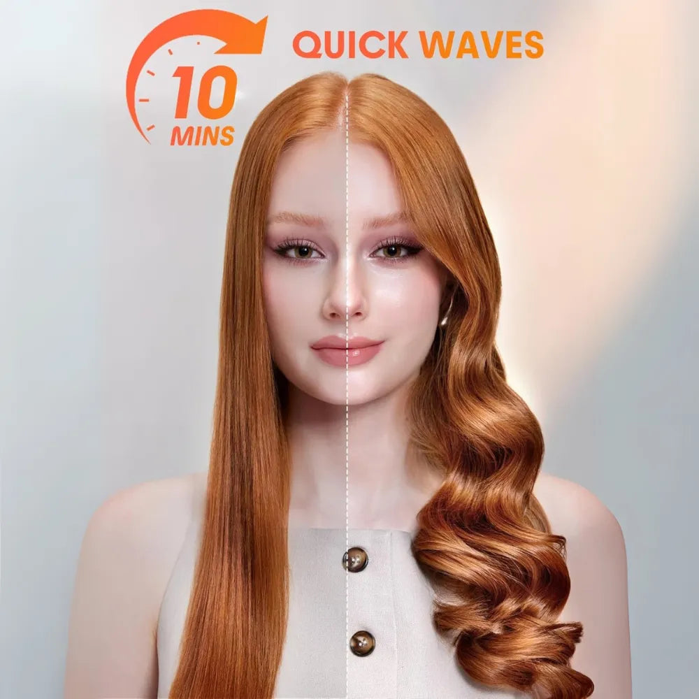 SHEGLAM It-Curl One-Touch Instant Curler with Anti-Burn Protection & GlossPro Ceramic Coating – 3 Heat Settings