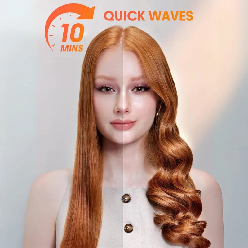 SHEGLAM It-Curl One-Touch Instant Curler with Anti-Burn Protection & GlossPro Ceramic Coating – 3 Heat Settings