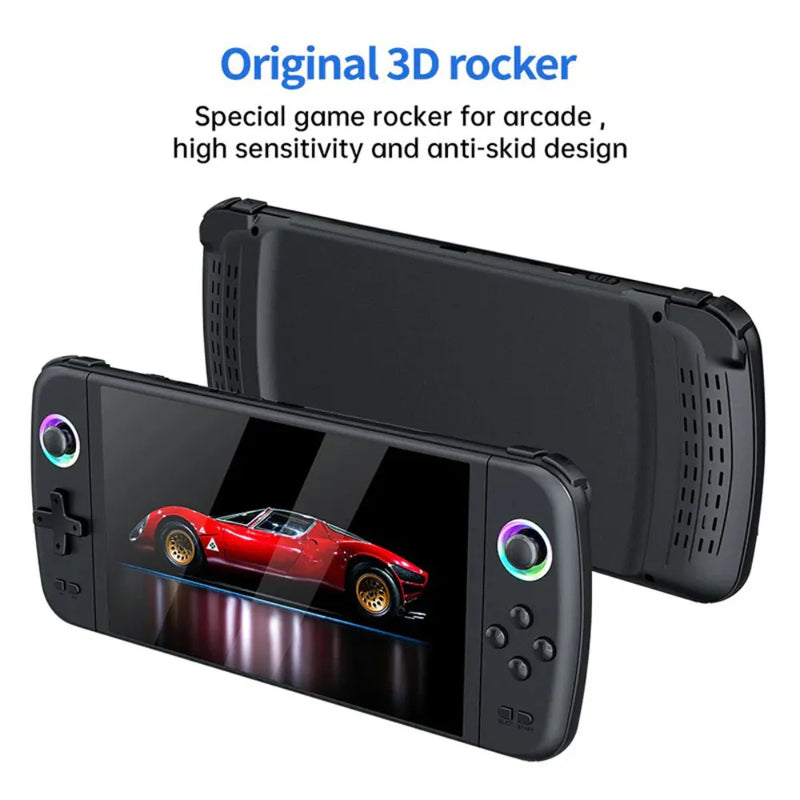 SJGAM M27 Handheld Gaming Console 7" Display, 3000mAh Battery, 256GB Support, 30+ Emulators, Linux OS – White