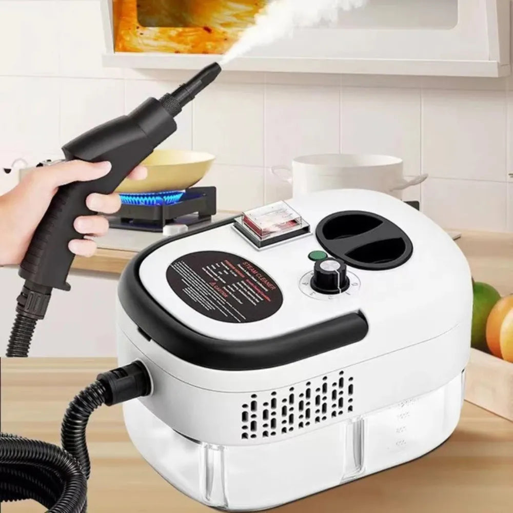 High Pressure Electric Steam Cleaner – 2500W Handheld Cleaning Machine with Multi-Brush Attachments