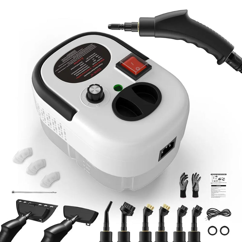 High Pressure Electric Steam Cleaner – 2500W Handheld Cleaning Machine with Multi-Brush Attachments
