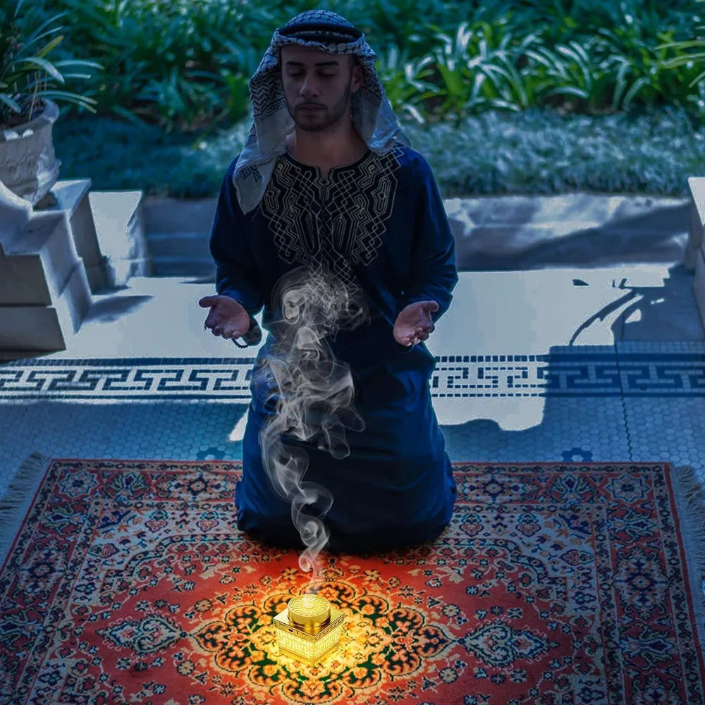 Telawah Bakhoor Incense Burner with Quran Speaker With Led Night Light 10-Hour Battery Life