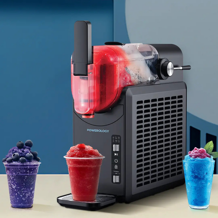 Powerology Aqua Frost Instant Slushie Machine 2L 220W with 5 Preset Modes & Fast Freeze Technology – Black