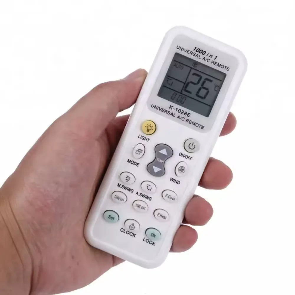 Universal Air Conditioner Remote Control – Compatible with Daikin, LG, Samsung, Gree, Hitachi & 1000+ Models, 10m Range