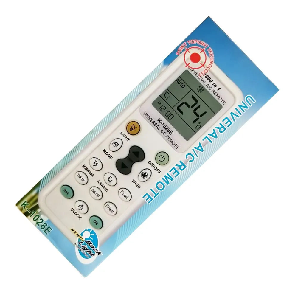 Universal Air Conditioner Remote Control – Compatible with Daikin, LG, Samsung, Gree, Hitachi & 1000+ Models, 10m Range