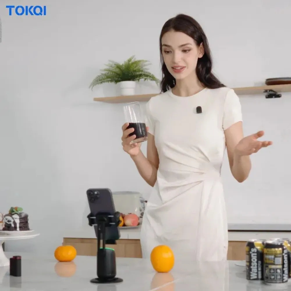 TOKQI H01 Wireless 2-in-1 Magnetic Microphone – ENC Noise Reduction, CD-Level Sound, Type-C & Lightning Compatible