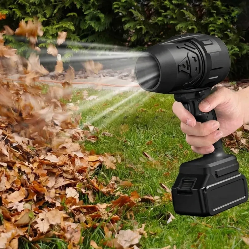 Cordless Leaf Blower with Turbocharger,126km/h Air Speed, 3000mAh Battery, Stepless Speed Control for Leaves, Snow, Dust & Debris