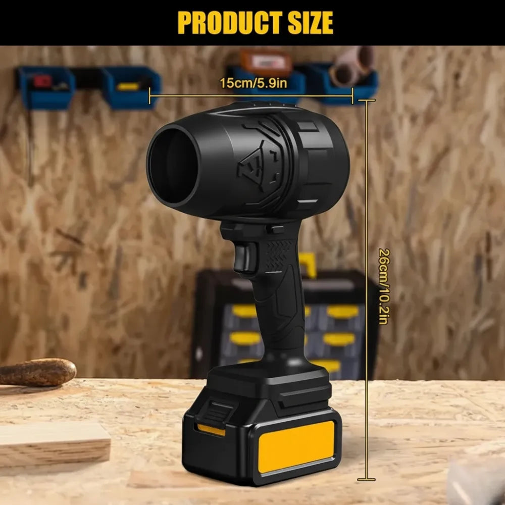 Cordless Leaf Blower with Turbocharger,126km/h Air Speed, 3000mAh Battery, Stepless Speed Control for Leaves, Snow, Dust & Debris