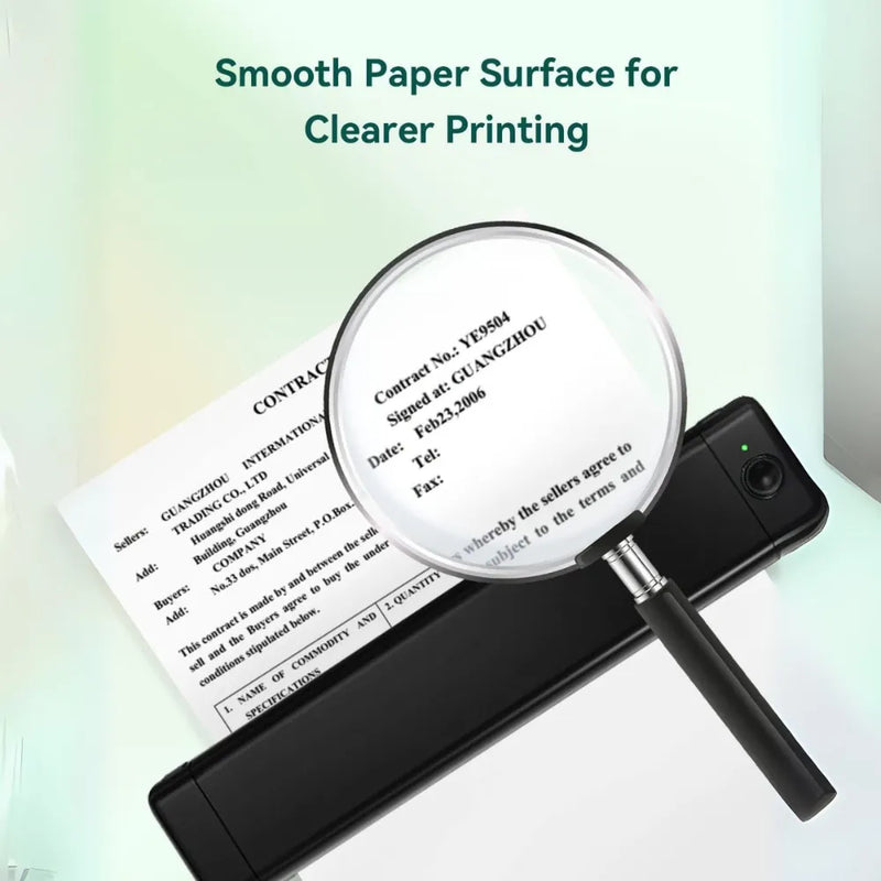 Phomemo Fanfold A4 Thermal Printing Paper,100 Sheets, Lightweight 10gsm, Multipurpose for Portable Printers