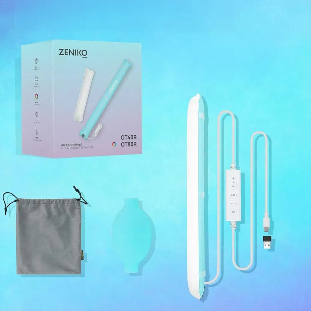 Zeniko OT80R RGB Inflatable Tube Light With 6 Lightning Effects 80CM