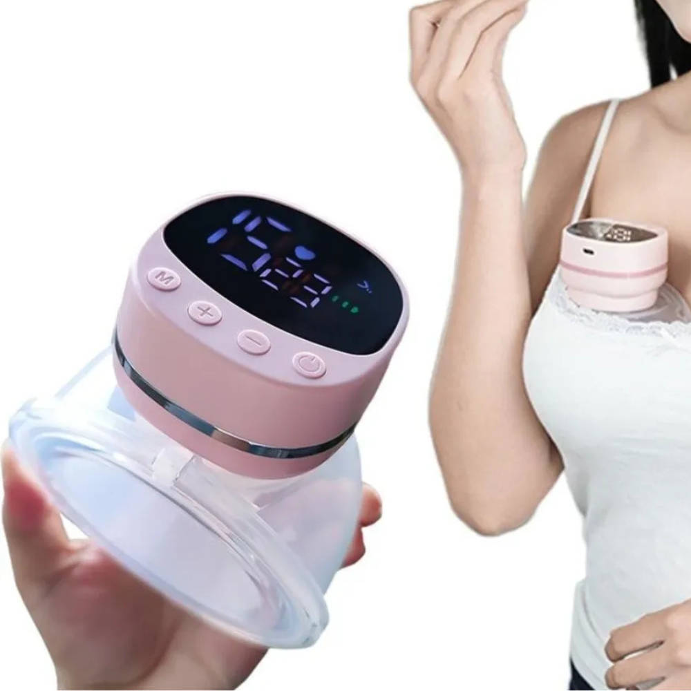 Wearable Electric Breast Pump – 5 Modes & 15 Suction Levels, Low Noise, Portable Milk Extractor with Massage Function
