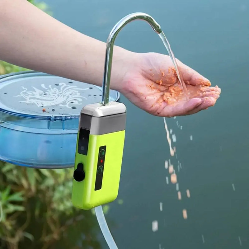 Automatic Outdoor Water Pump with Stand & 3 Pumping Modes 2100mAh Rechargeable Battery