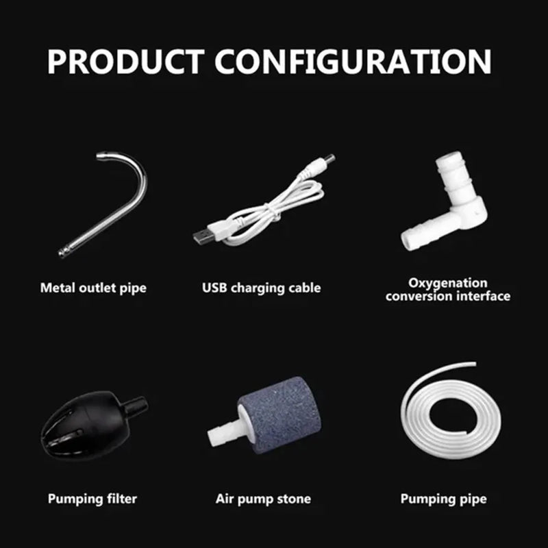 Automatic Outdoor Water Pump with Stand & 3 Pumping Modes 2100mAh Rechargeable Battery