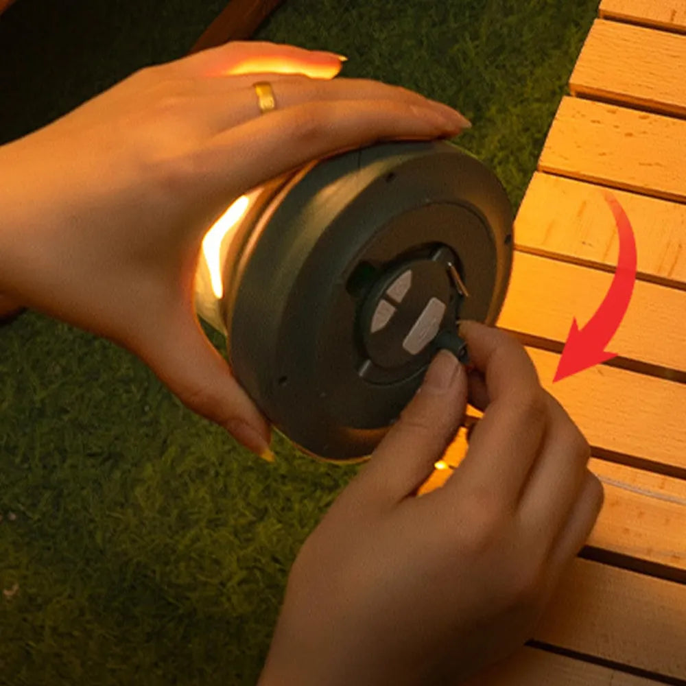 Multifunctional 2-in-1 Retractable LED Lantern Camping String Lights