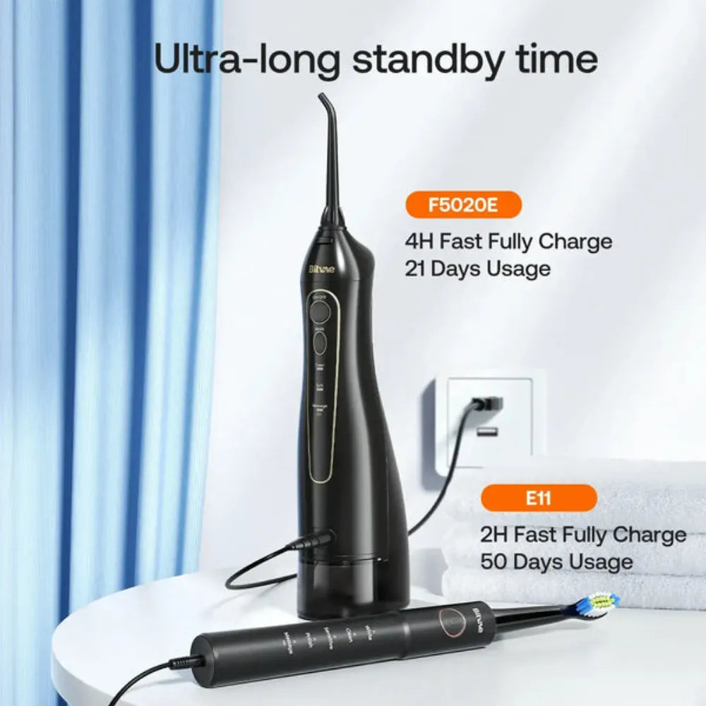 BITVAE Rechargeable Electric Toothbrush with Water Flosser, 2-in-1 Cordless Oral Care Kit, 5 Brushing Modes