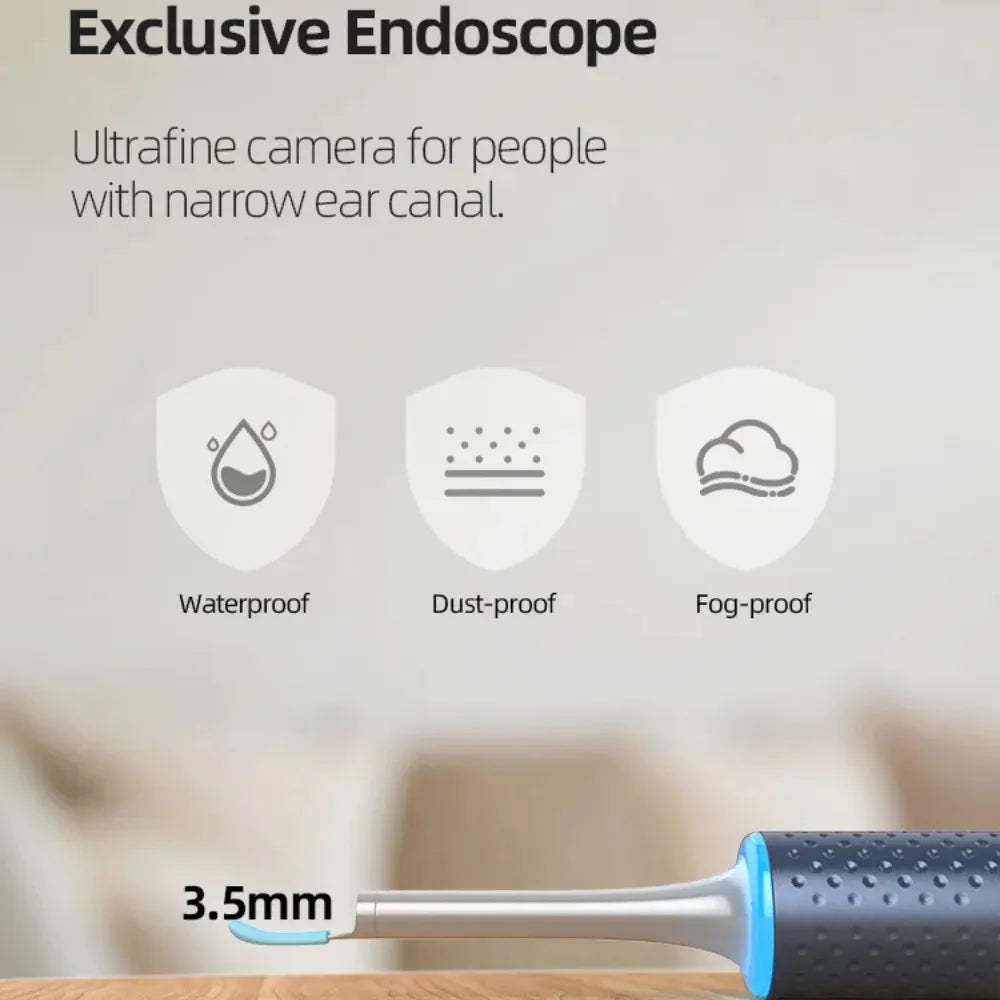 Bebird M9 Ear Wax Removal Tool with 1080p HD Camera & 6 LED Lights – Wireless Otoscope Ear Cleaning Kit