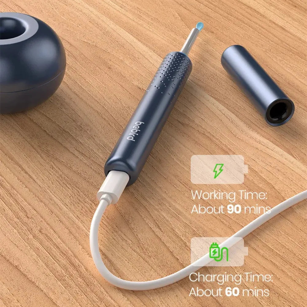 Bebird M9 Ear Wax Removal Tool with 1080p HD Camera & 6 LED Lights – Wireless Otoscope Ear Cleaning Kit