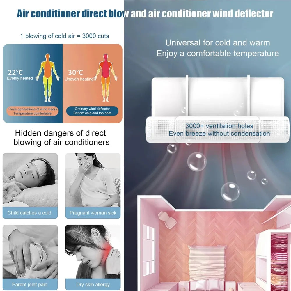 Universal Air Conditioning Adjustable Windshield