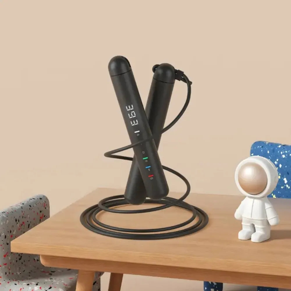 Porodo Lifestyle Smart Skipping Rope, Digital Skip Counter with App Tracking, Adjustable Cable, Calorie & Time Monitoring