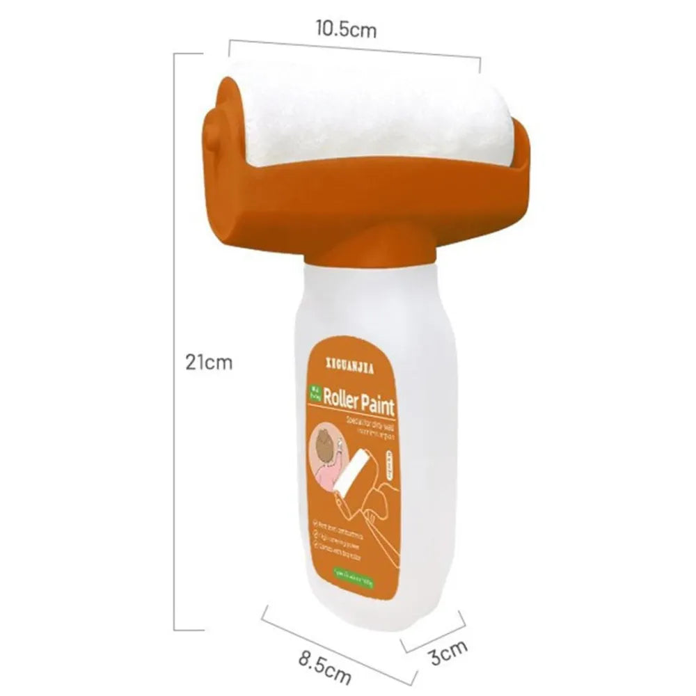 XIGUANJIA Wall Repair Roller Brush with Built-in Paint – 2-in-1 Drywall Mending Tool - 2PC