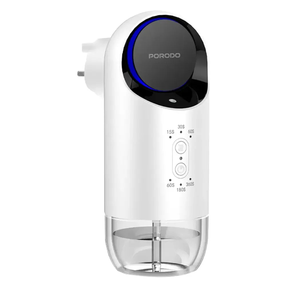 Porodo Lifestyle Wall Plug-In Essential Oil Diffuser 120mL with Mist Interval & Timer Settings, Waterless Diffusion