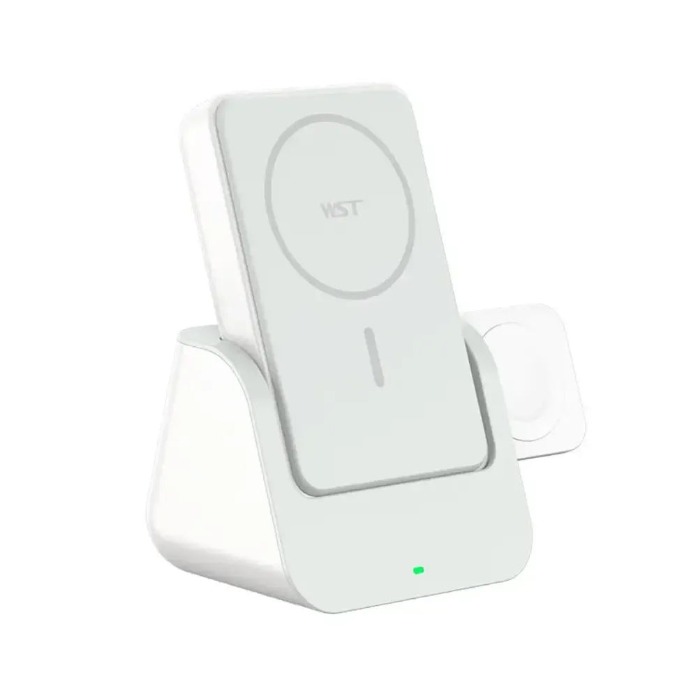 WST 3-in-1 MagSafe Wireless Power Bank 10000mAh 15W Type-C Rechargeable