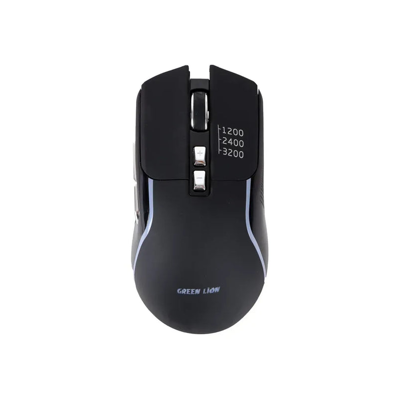 Green Lion Gaming RGB Colors Mouse 2.4GHz & Bluetooth 5.2 Rechargeable