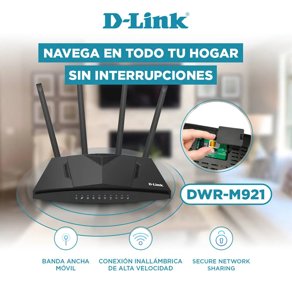 D-Link DWR-M921 4G LTE Router WPA/WPA2 Encryption