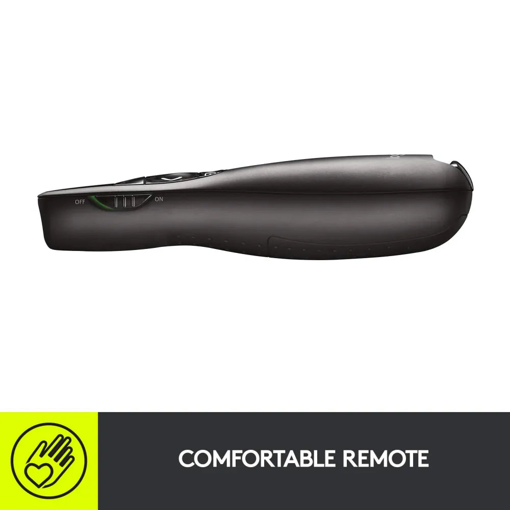 Logitech R400 Wireless Presenter 2 AAA Batteries 1050 Hour Battery Life