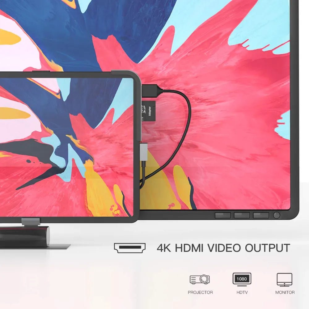 Baseus Bend Angle Multifunctional Type-C HUB Converter With GaN Technology