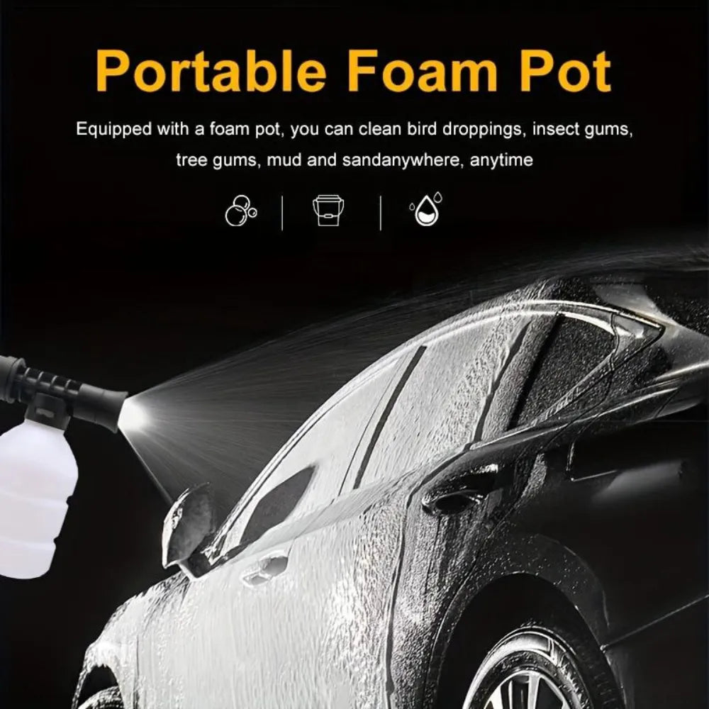 MDHL Cordless Portable High Pressure Washer, 48V Rechargeable Battery, Powerful Car Washing Machine & Garden Watering Tool