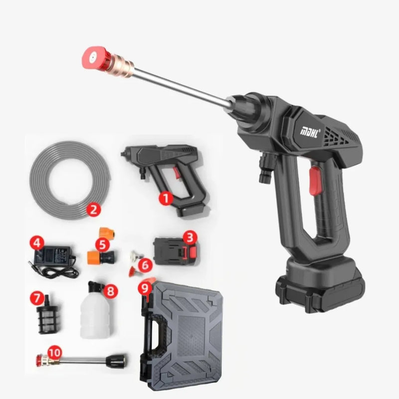 MDHL Cordless Portable High Pressure Washer, 48V Rechargeable Battery, Powerful Car Washing Machine & Garden Watering Tool