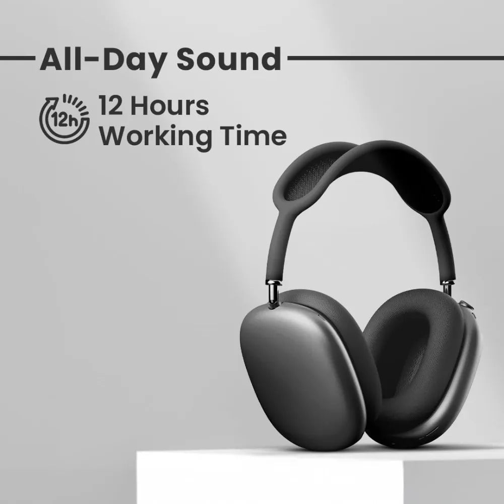 Green Lion Encore Max Wireless Headphones with Active Noise Cancellation, Detachable Ear Cushions, 12h Playtime