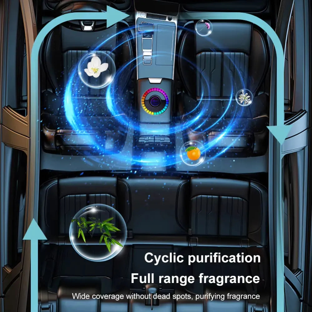 Vehicle Rhythm Fragrance RGB Lamp With Mobile App Control